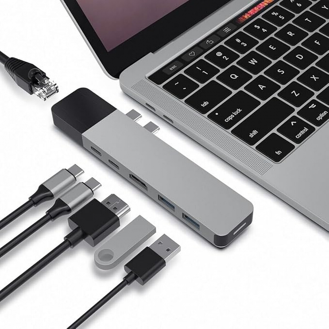HyperDrive NET Hub for USB-C MacBook Pro (Space Gray)