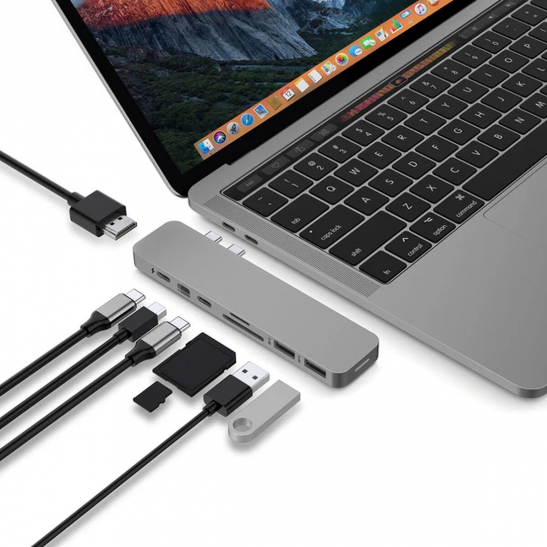 HyperDrive PRO Hub for USB-C MacBook Pro (Space Gray)