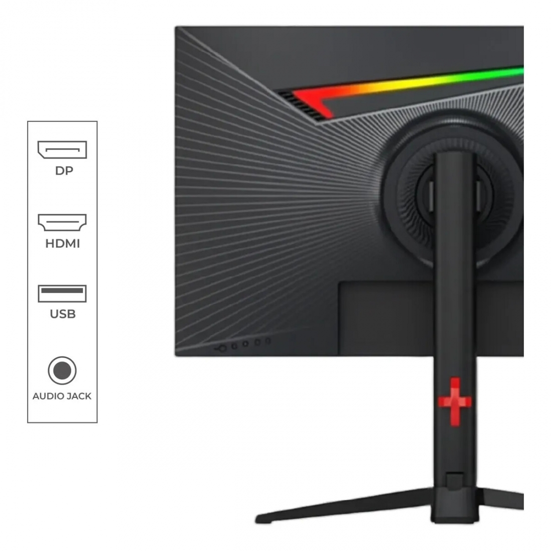 Monitor Vyse 27 4k Uhd Ips 60hz Hdmi 1ms Rotaci�n Vertical Negro