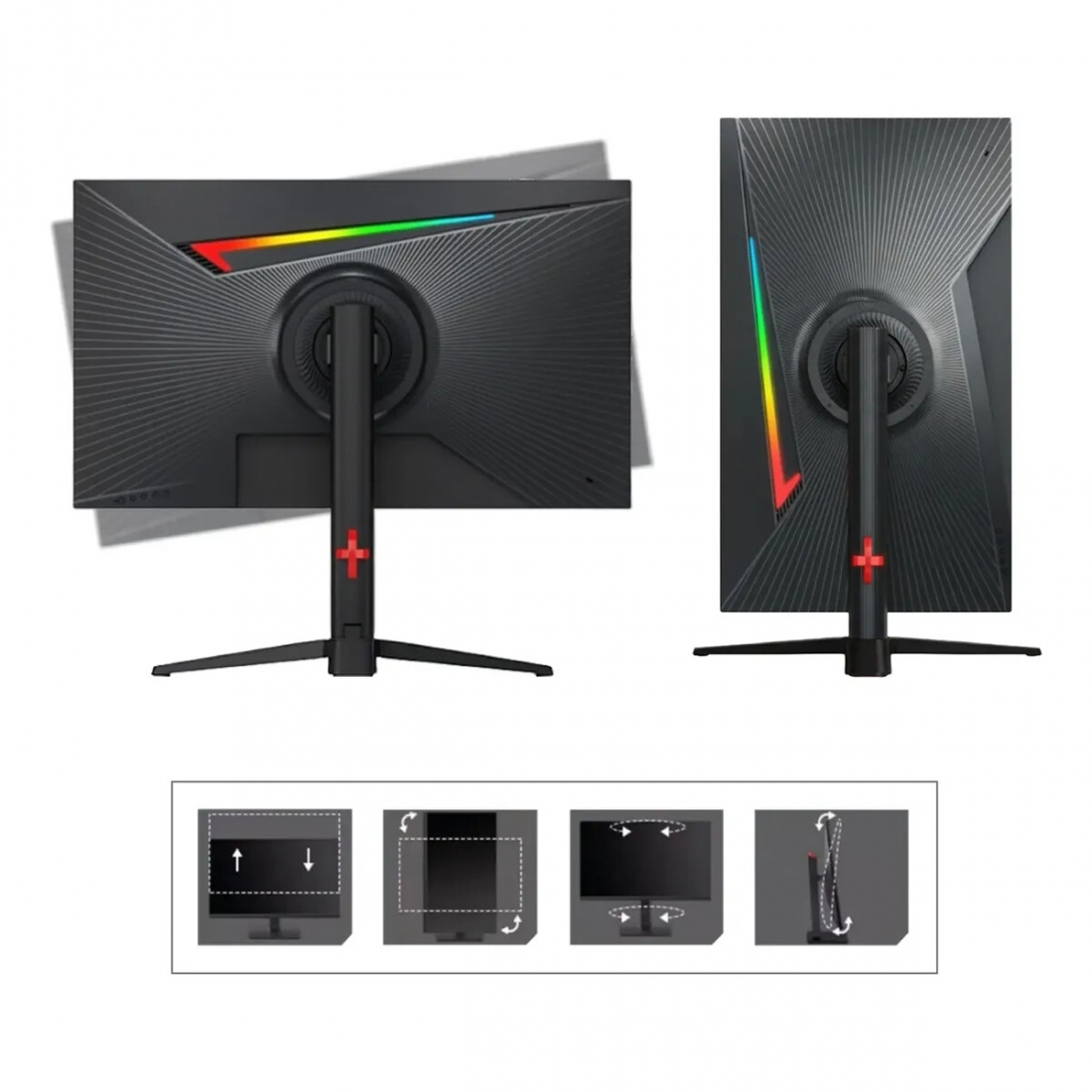 Monitor Vyse 27 4k Uhd Ips 60hz Hdmi 1ms Rotaci�n Vertical Negro