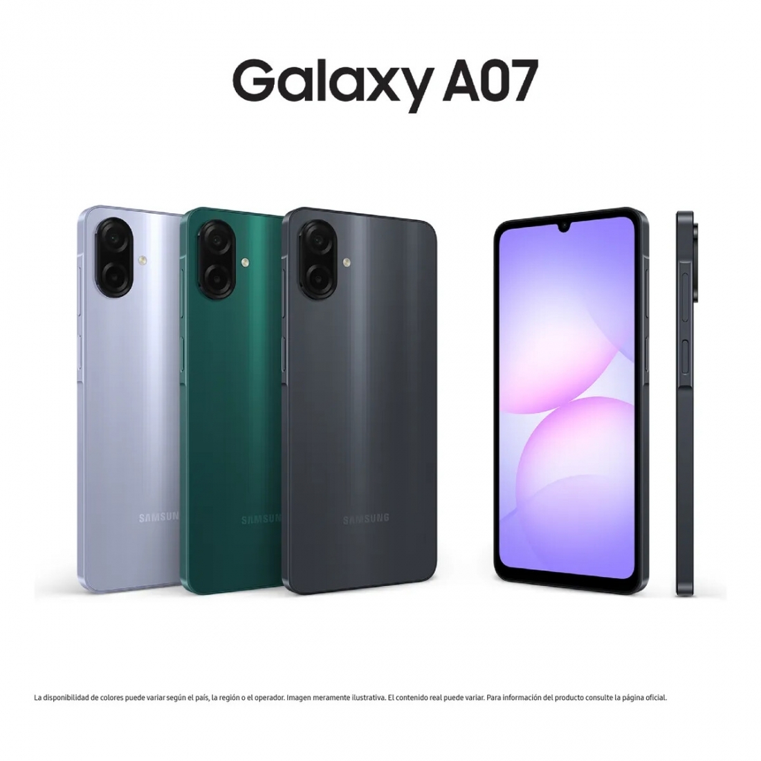 Samsung Galaxy A07 4+64GB LTE Smartphone Violet Dual Sim