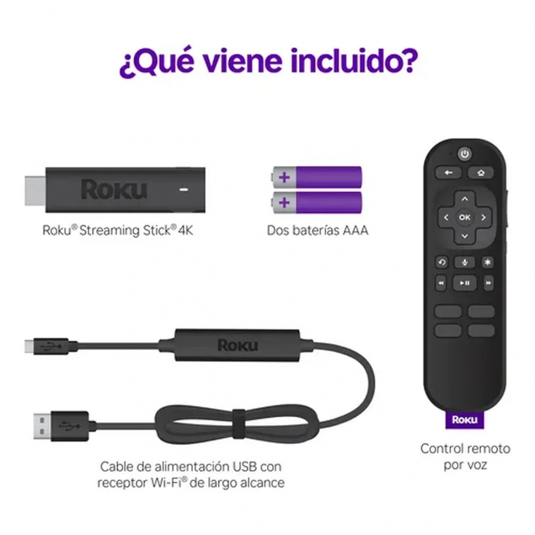 Roku Streaming Stick 4K 2021 (3820RW) Streaming Device 4K/HDR/Dolby Vi