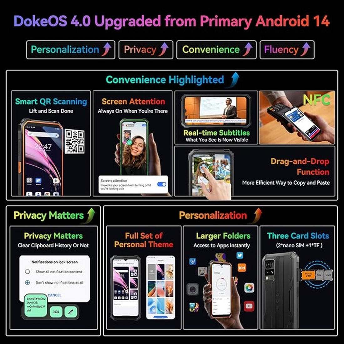 Blackview BV4800 Pro  6.56 4+128GB Black LTE Dual Sim Rugged