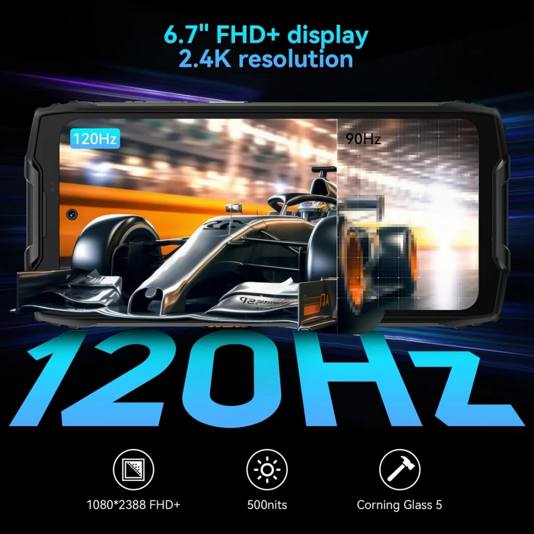 Blackview BV9300 PRO 6.7+1.3 12+256GB Black LTE DS Rugged US MT6789V/C