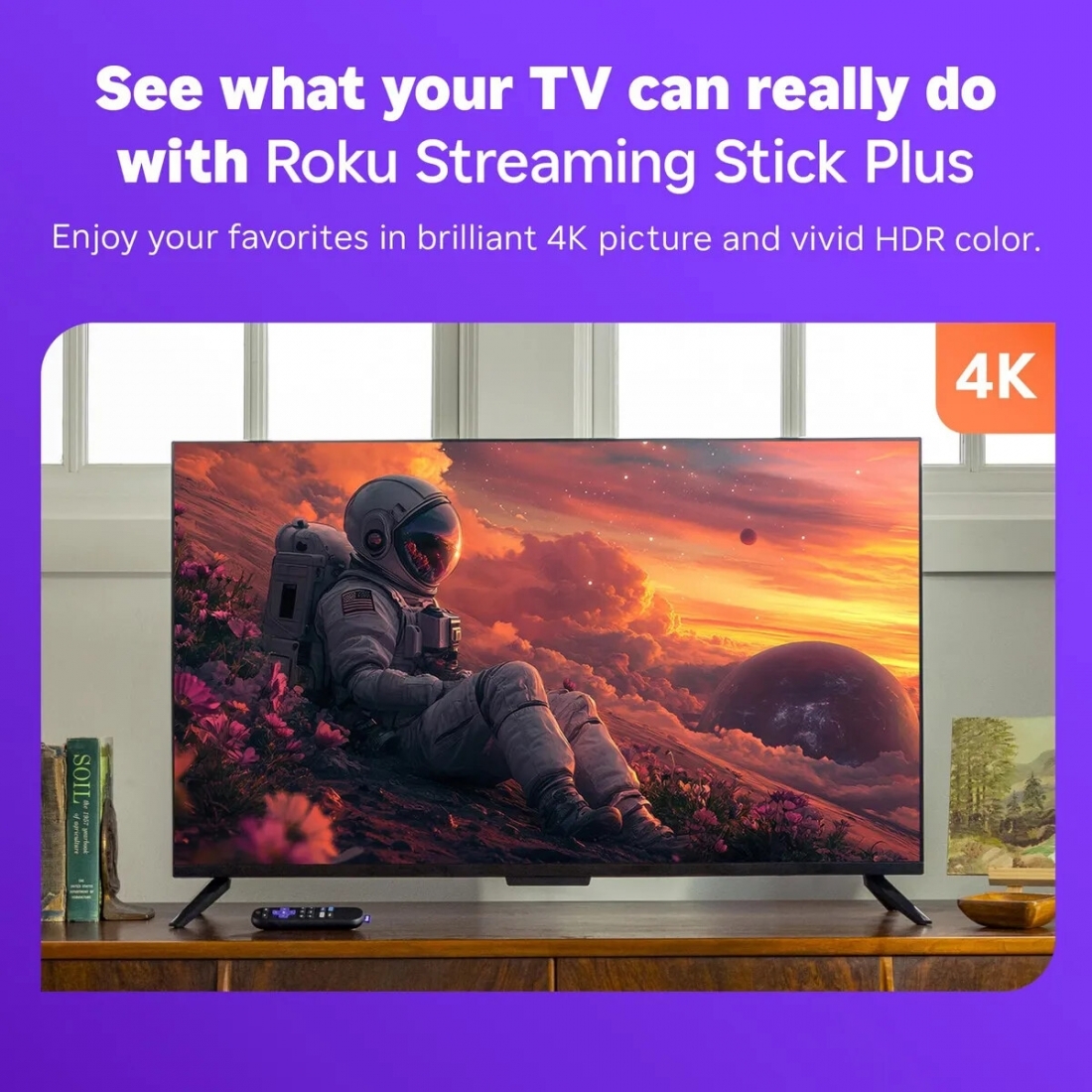 Roku Streaming Stick Plus 4k 2025 - 3830R/3830RW