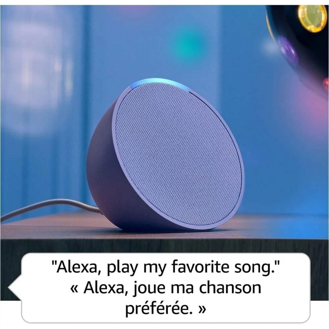 Amazon Echo Pop (1st Gen) Smart Speaker with Alexa - Lavender Bloom