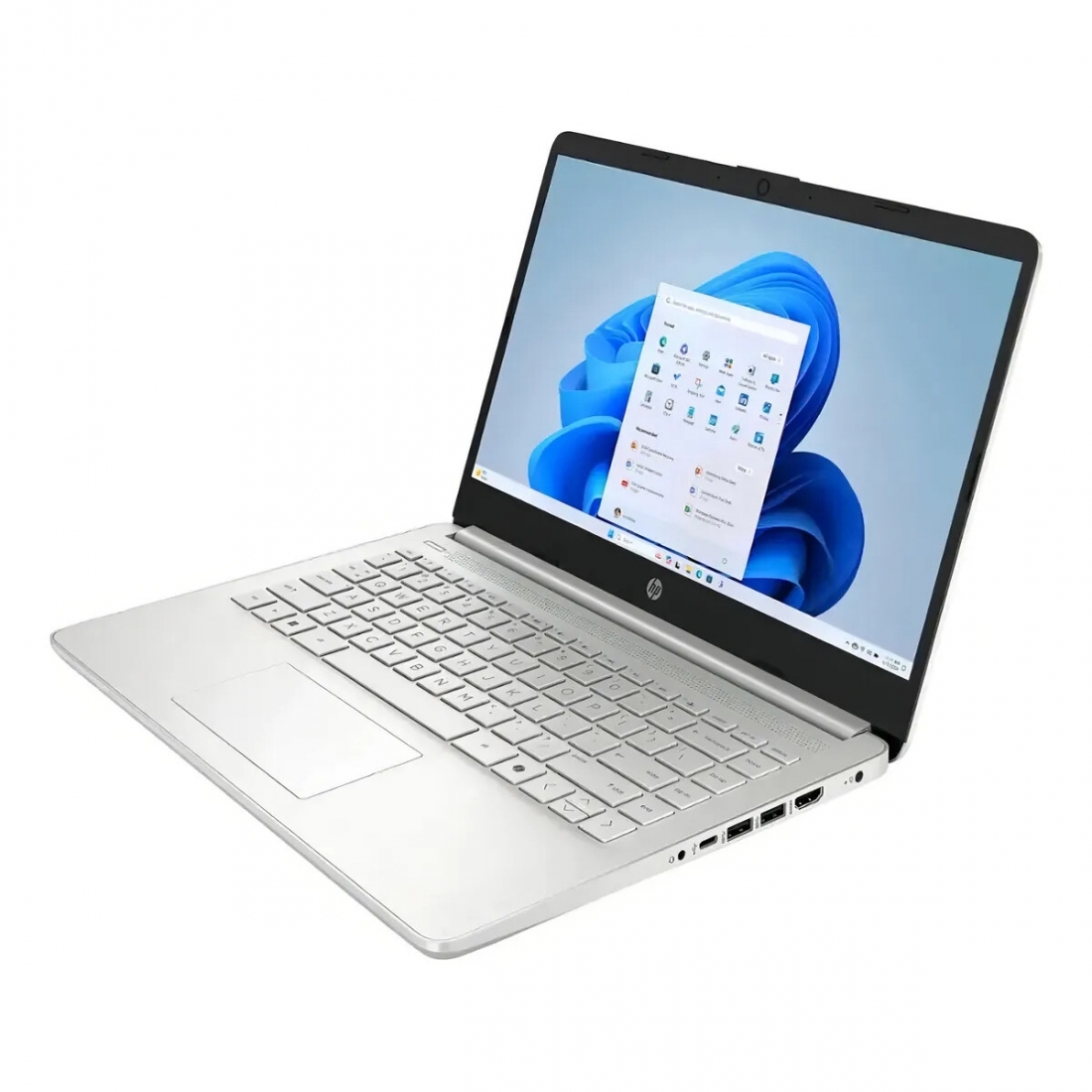 HP 14 HD LapTop - Intel N150 Processor, 4GB RAM, 128GB UFS, Natural Si