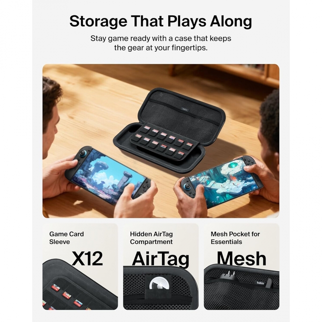 Belkin Case for Nintendo Switch 2, Travel - Charcoal