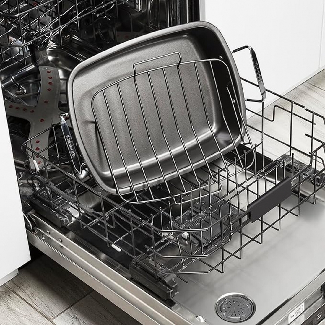 Asadera Cuisinart 16� Antiadherente Con Rejilla