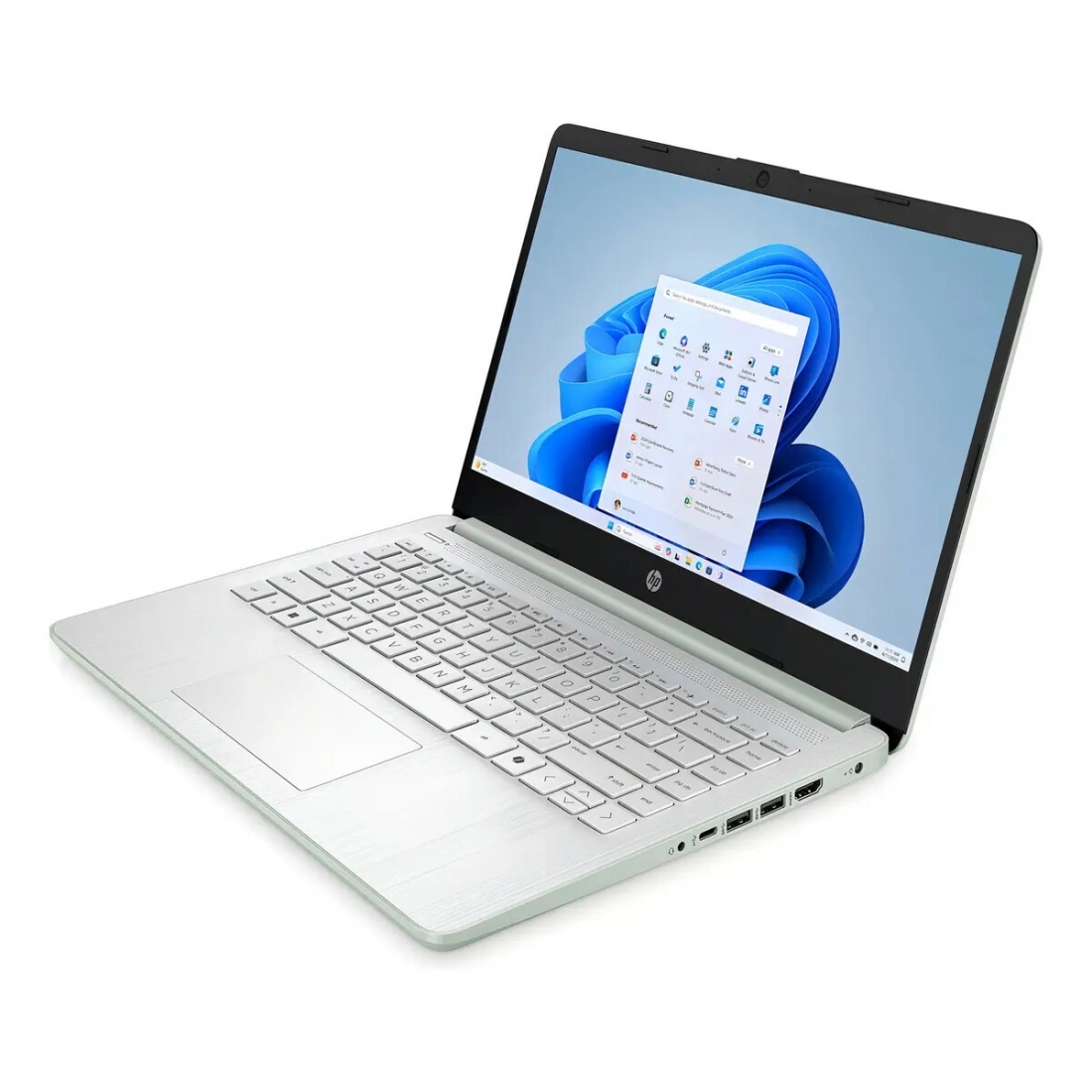 HP 14 HD LapTop - Intel N150 Processor, 4GB RAM, 128GB UFS, Willow Gre