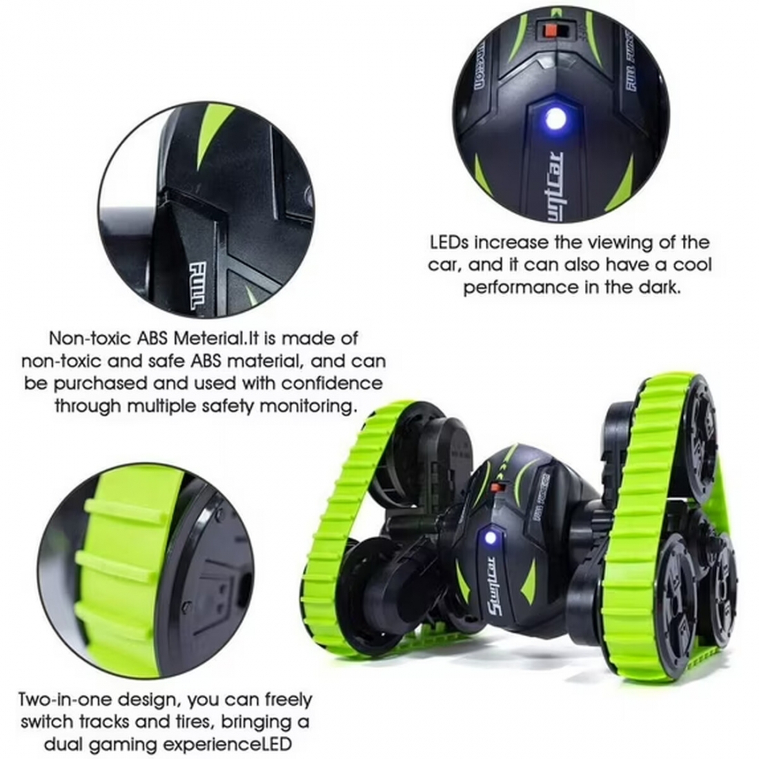 Auto RC Stunt 360� Oruga 2 En 1 Mundo Toys