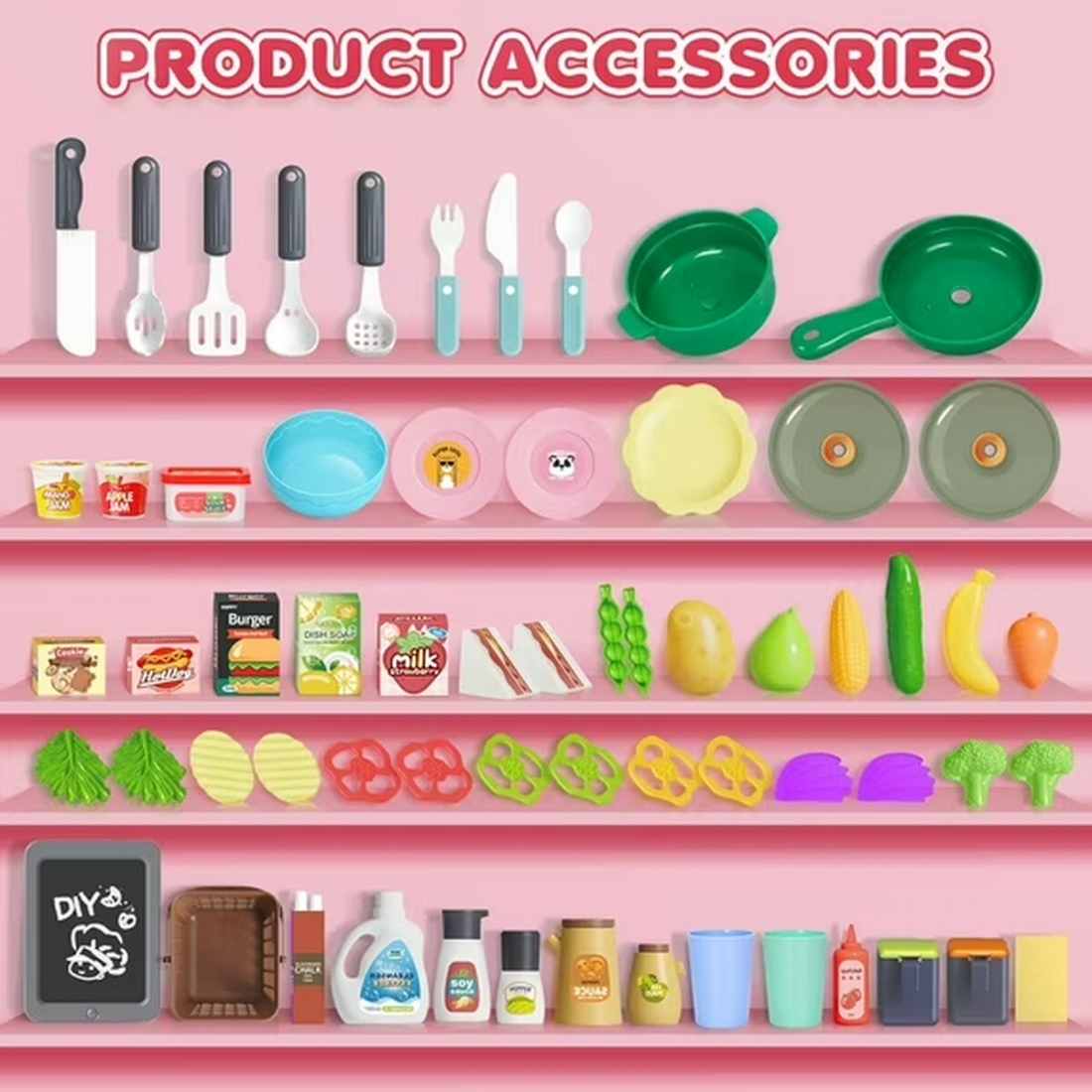 Cocina Infantil Mundo Toys Luz Sonido 63 Pzs