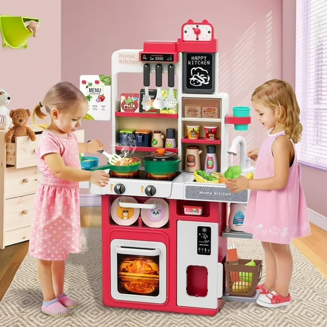 Cocina Infantil Mundo Toys Luz Sonido 63 Pzs