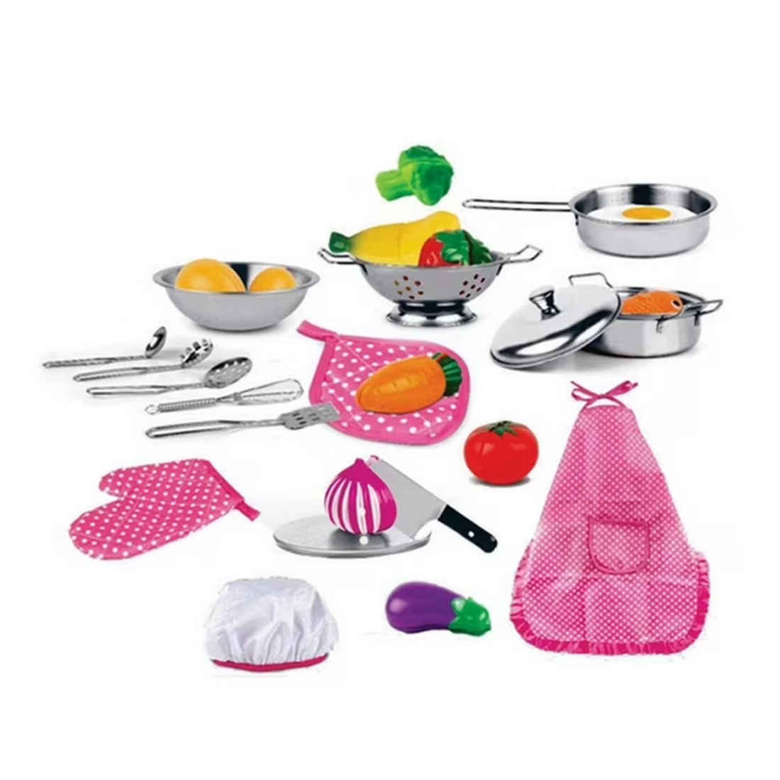 Set Cocina Acero Inoxidable 29 Pzs Valessati