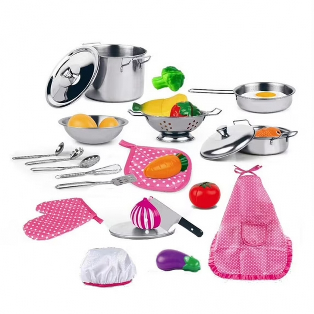 Set Cocina Acero Inoxidable 29 Pzs Valessati