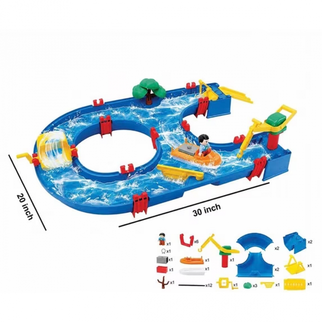 39 Pcs Water Table Building Blocks Toy Set for Kids Aged 3+ - Durable 