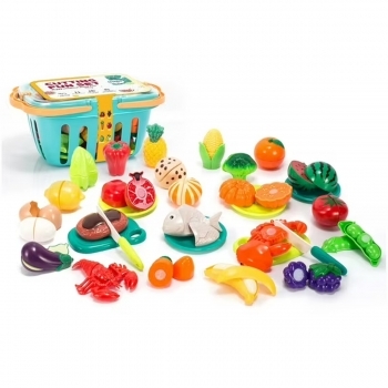 Set Cocina Comida Cortable 62 Pzs Ingl�s Kids