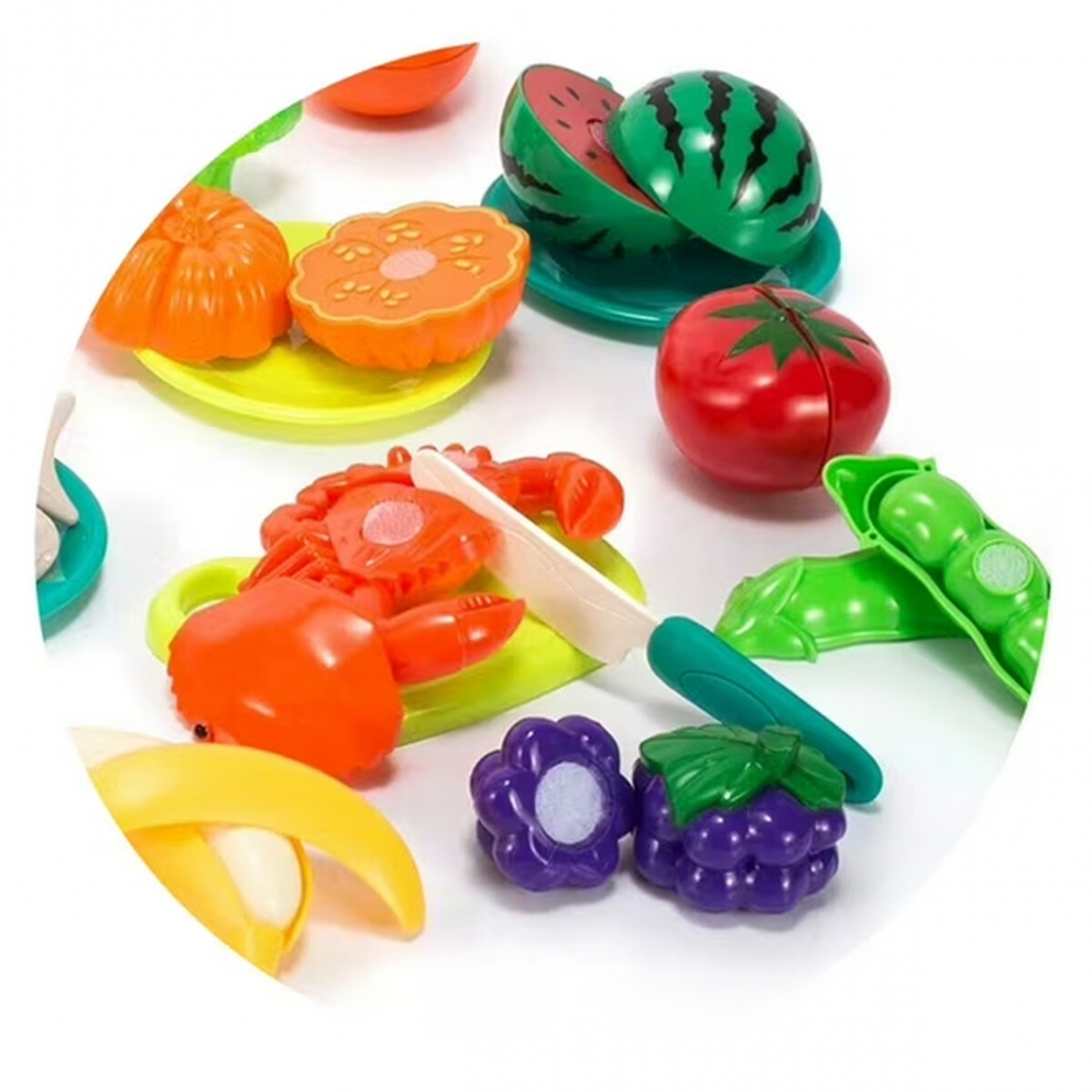 Set Cocina Comida Cortable 62 Pzs Ingl�s Kids
