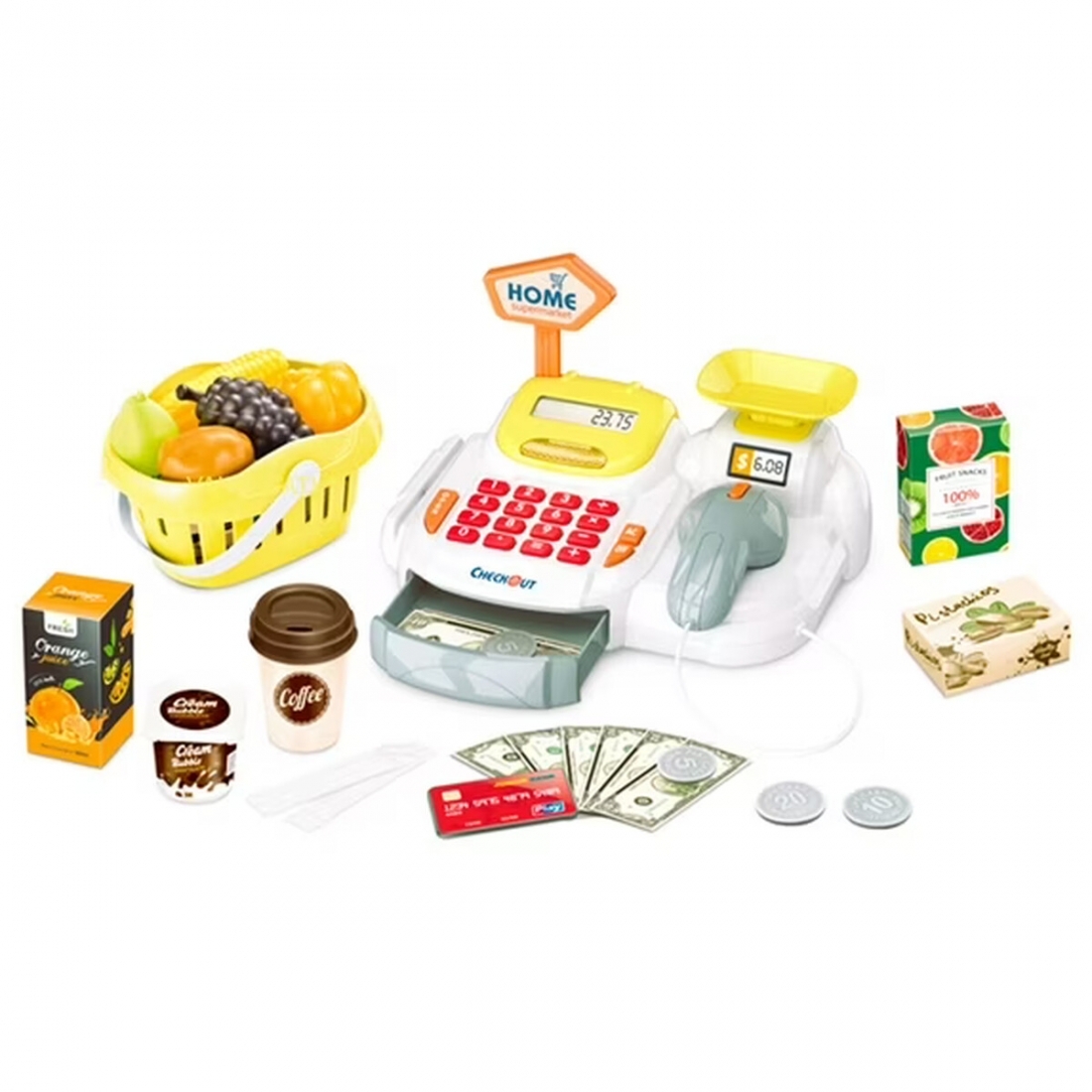 Caja Registradora Juguete 36 Pzs Ingl�s Valessati