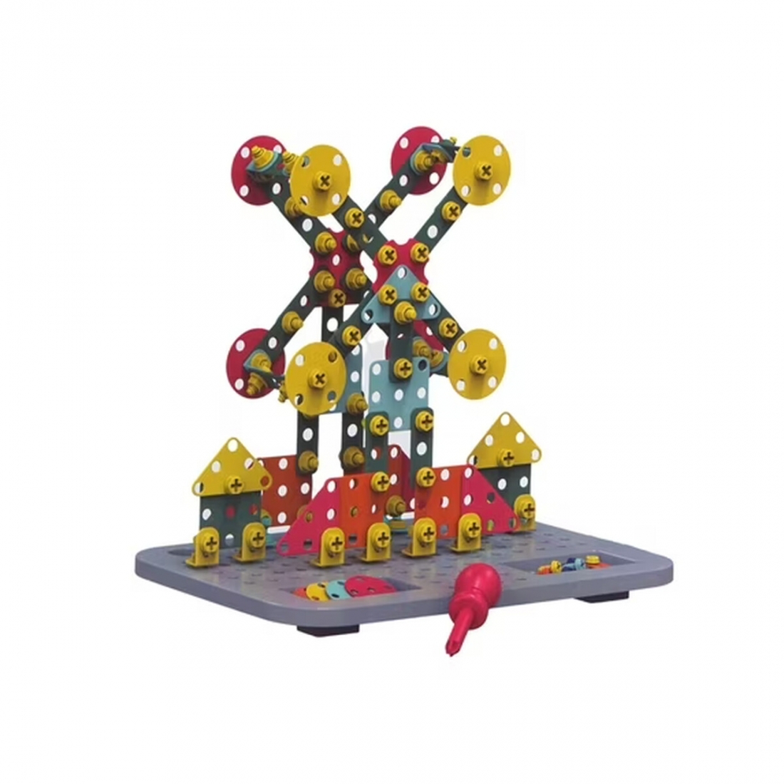 Valessati Drill Set STEM Toys for Kids 3+ with Safe Plastic Constructi