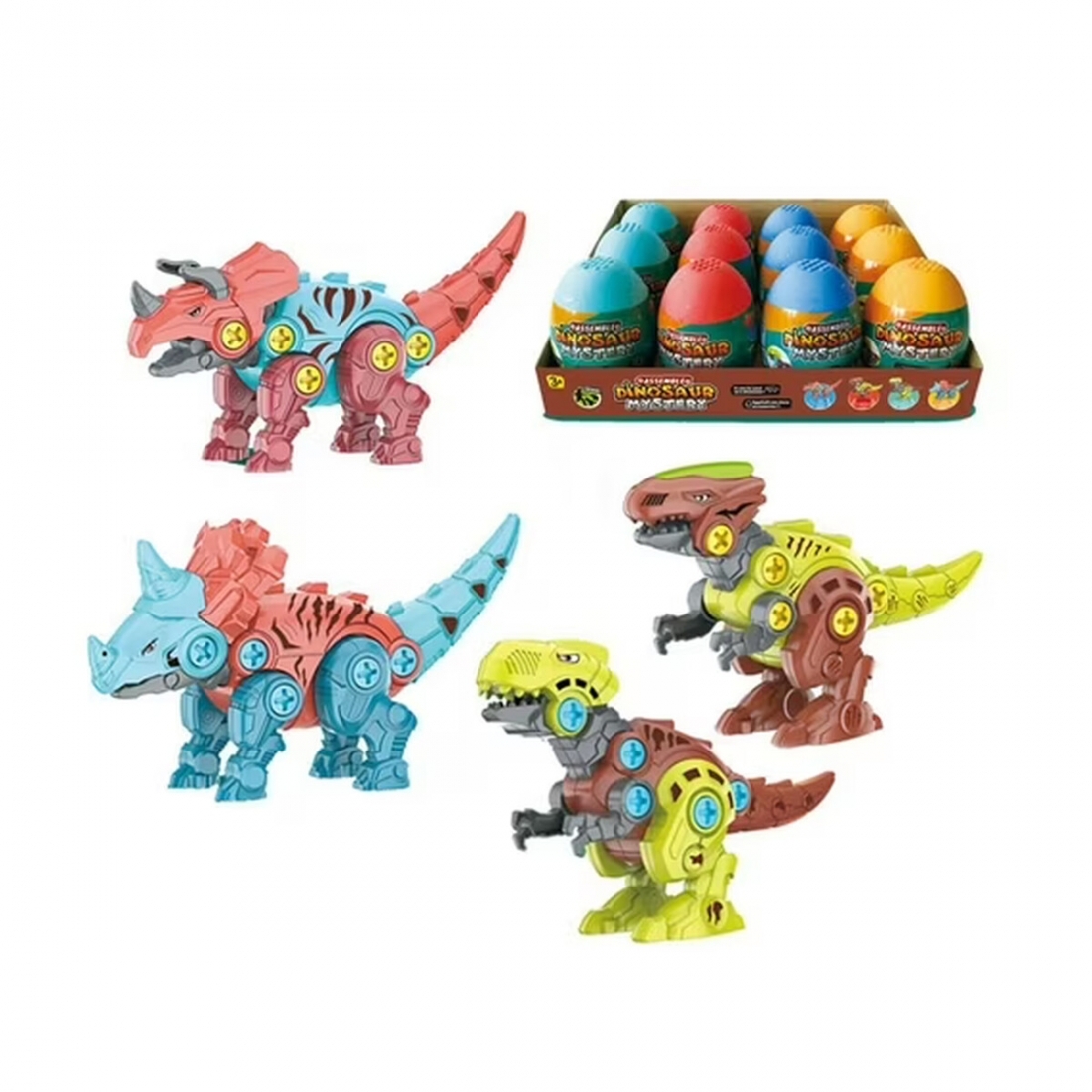Huevos Dinosaurio Para Armar Mundo Toys 12 Pzas