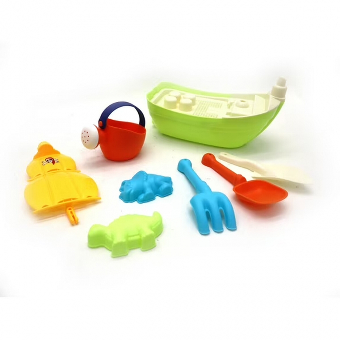 Barco Pirata Playa Mundo Toys 7 Piezas