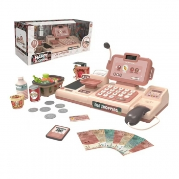 Caja Registradora Rosa Mundo Toys 25 Piezas
