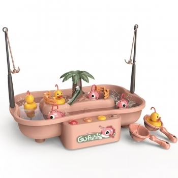 Juego De Pesca Rosa Mundo Toys Luz Y M�sica