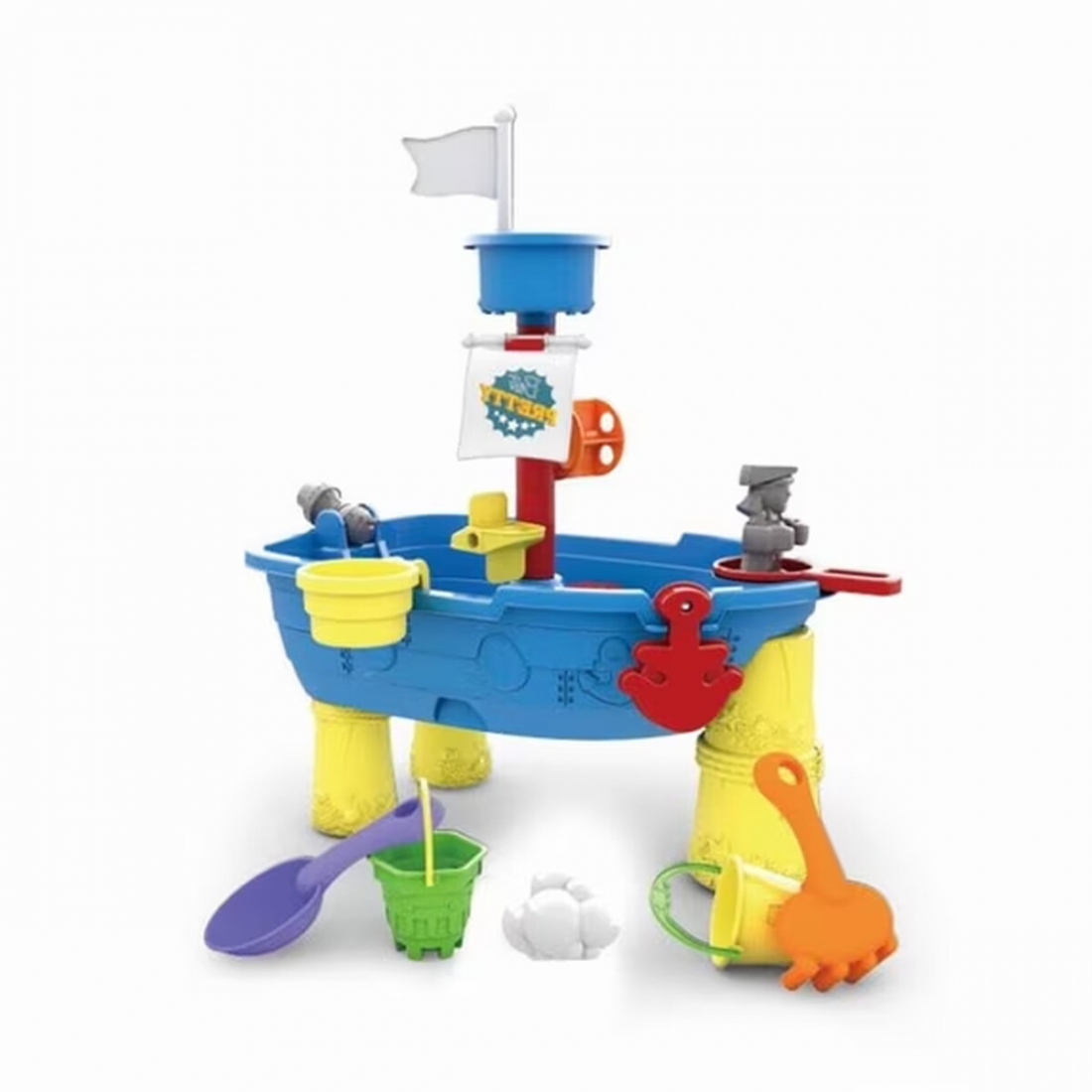 Barco Pirata Arena Y Agua Mundo Toys 21 Piezas
