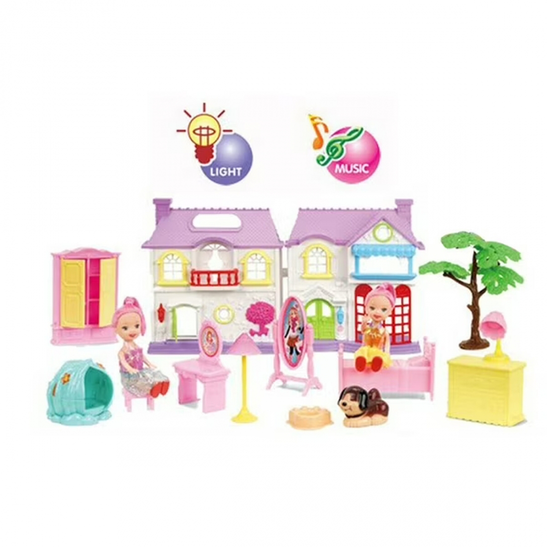Casa De Mu�ecas Mundo Toys Villa Con Luz Sonido