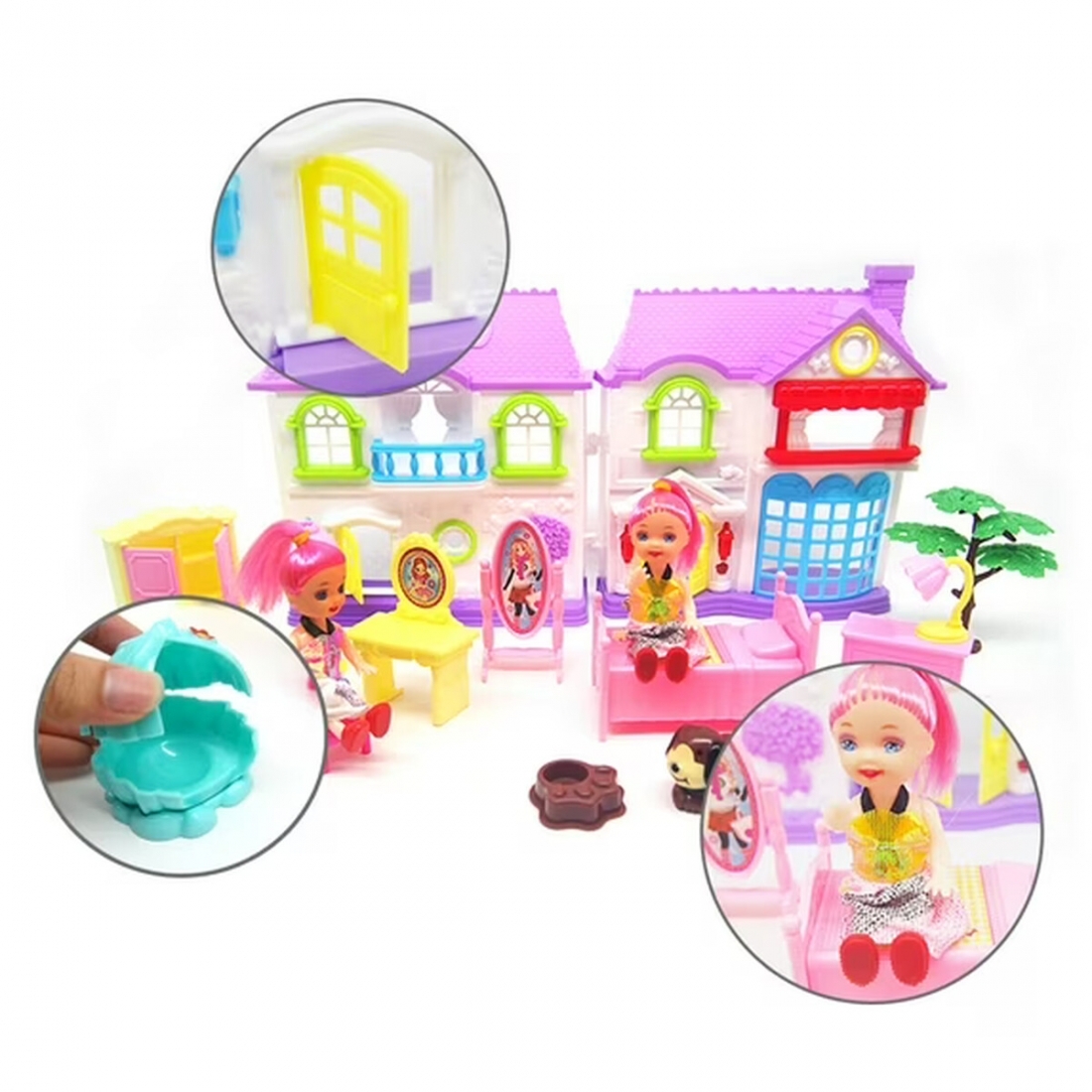 Casa De Mu�ecas Mundo Toys Villa Con Luz Sonido