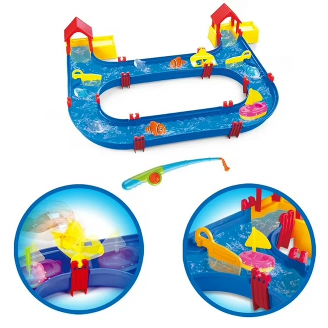 Waterpark Fishing Game Play Set with Fishing Rods and Sea Animals
