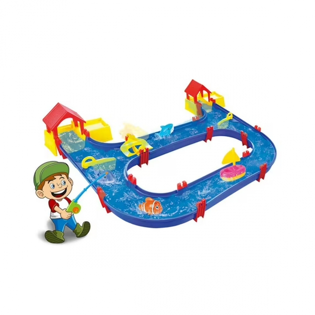 Waterpark Fishing Game Play Set with Fishing Rods and Sea Animals