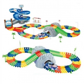 Pista Flexible Polic�a Mundo Toys 118 Piezas