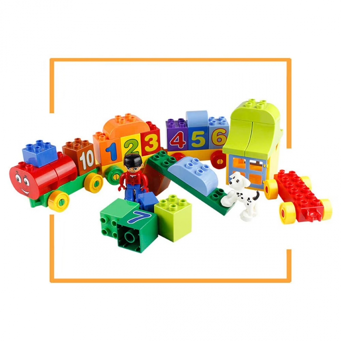 Tren Bloques Construcci�n Mundo Toys 50 Piezas