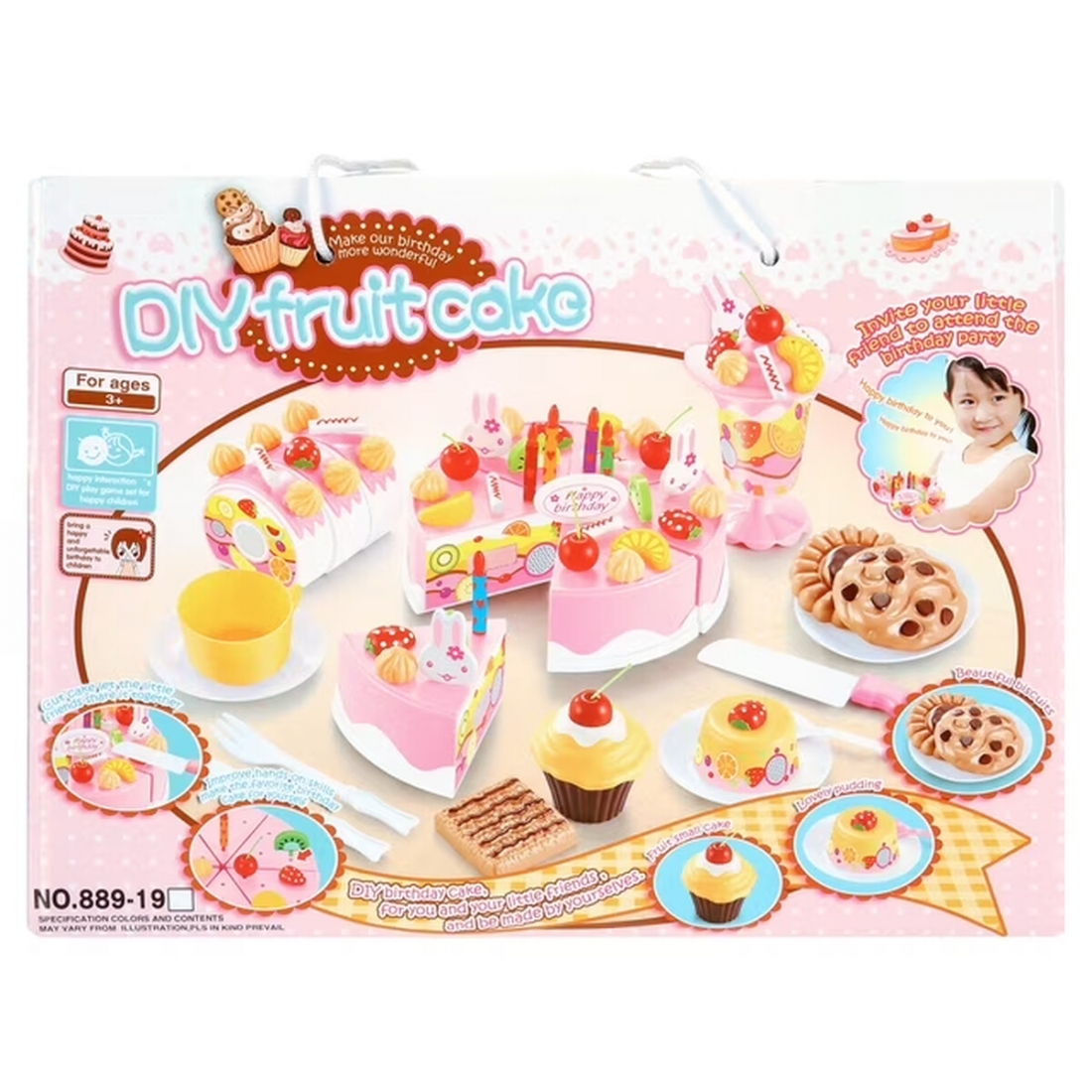 Torta De Cumplea�os Juguete Mundo Toys 75 Pzas
