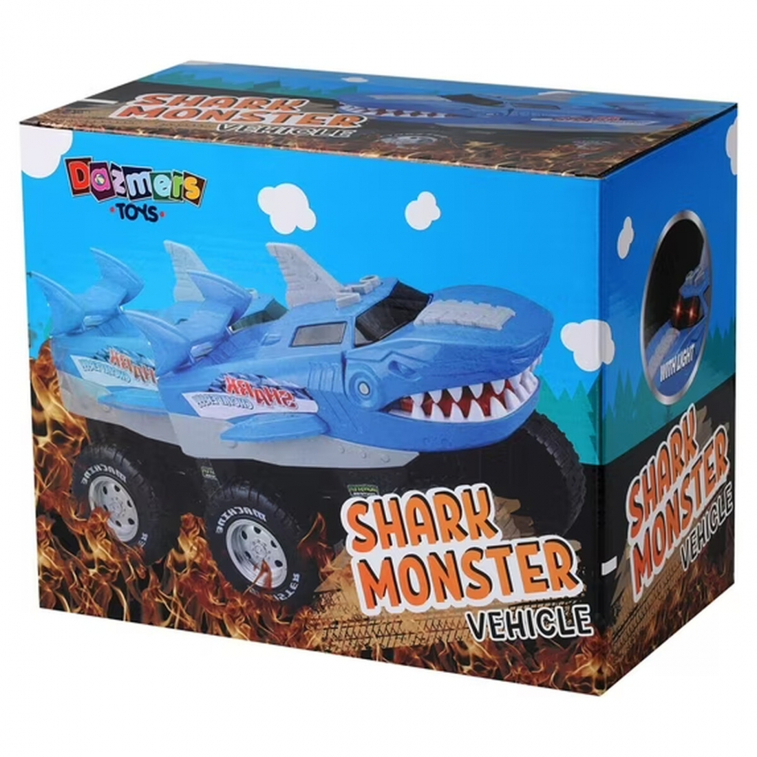 Shark Chomper Monster Truck Luz Sonido Infantil