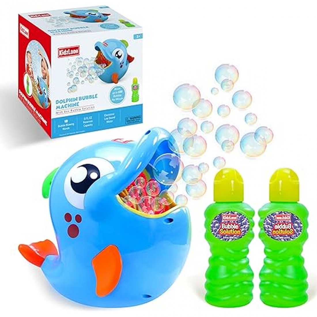 Kidzlane Shark Bubble Machine - Automatic Bubble Maker for Kids & Todd