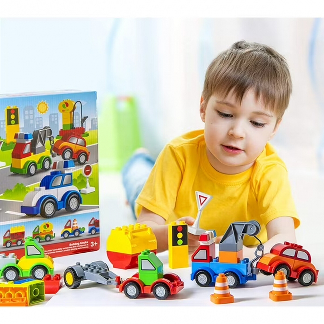 car set- Build Your Own Toy Cars Set Building Blocks Building Bricks-6