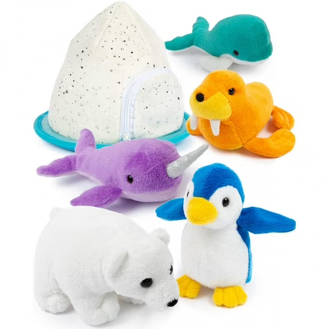 PREXTEX Stuffed Animal with Babies Inside - Five Small Plush Christmas