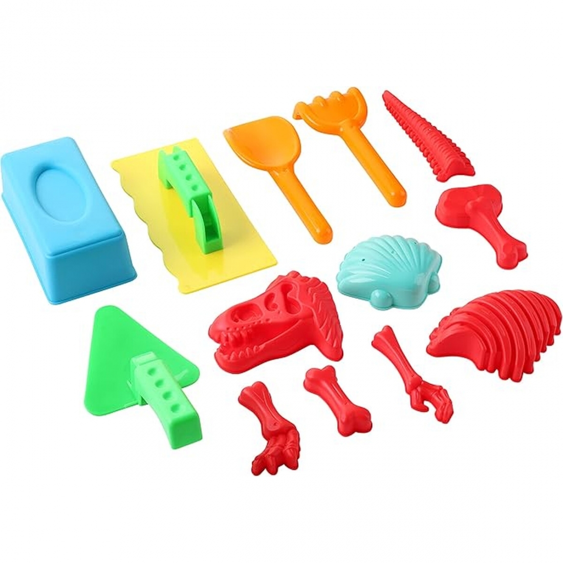 Dazmers Beach Sand Toys Set with Dump Truck, Castle Bucket, Shovel, Di
