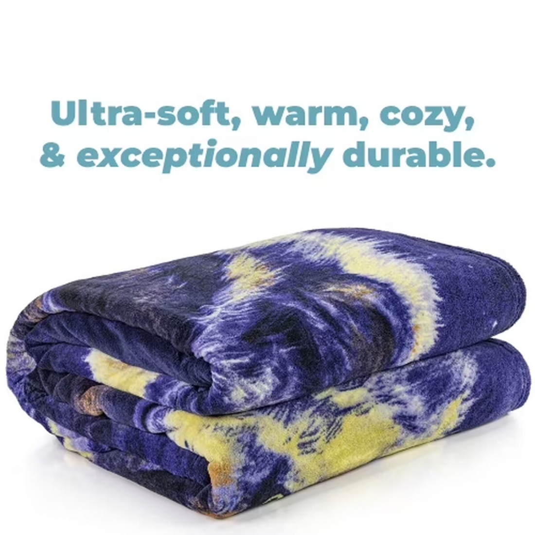 Manta Fleece Lobo Luna Full Queen 75x90 Suave