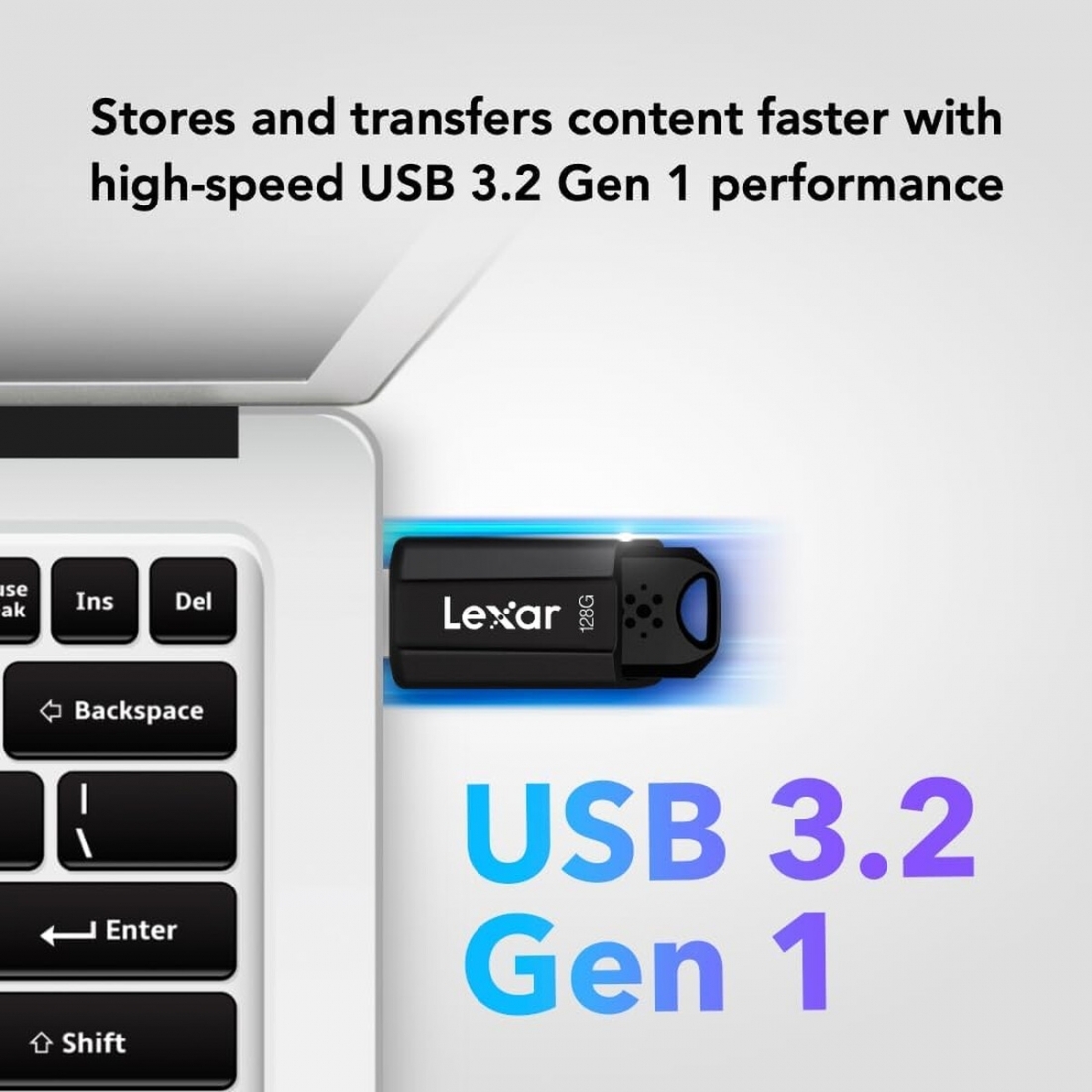 Lexar 128GB JumpDrive S80 USB 3.2 Gen 1