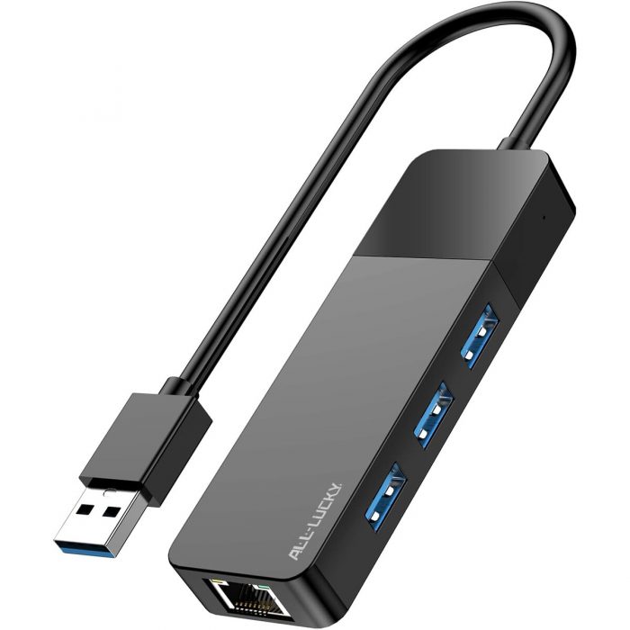 USB to Ethernet Adapter, 3xUSB 3.0 and 1000M RJ45 Network Hu | VYSE ...